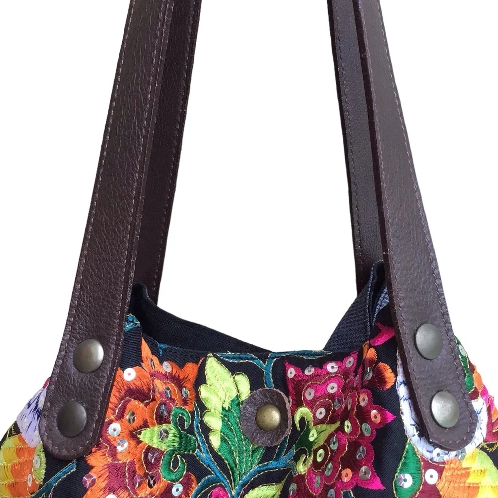 Wabags Boho Embroidered Large Tote - Picture 8 of 16